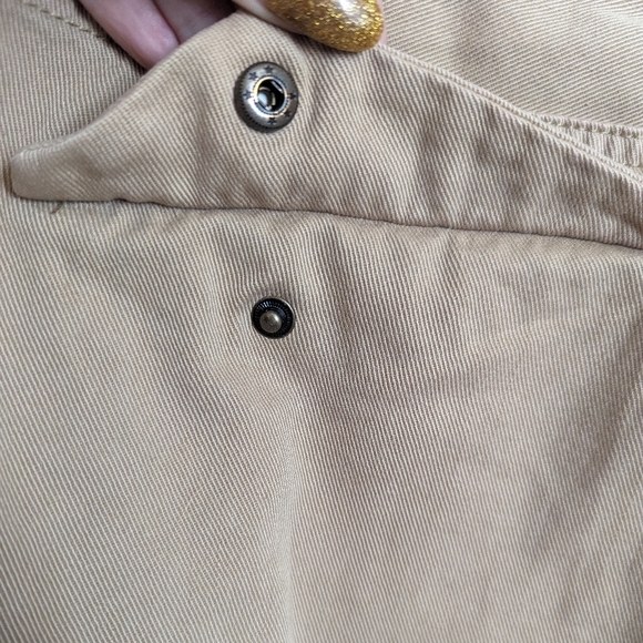 Serra By Joie Rucker Tan Camel Khaki The Finn Distressed Trouser Pants Size 25 - Picture 8 of 12